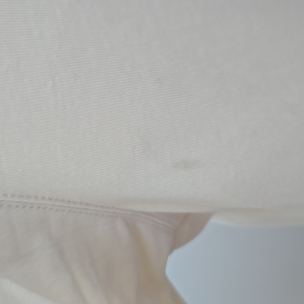 Good Condition Theory Crop Half Zip Sweatshirt In Ivory, Size Medium - Picture 9 of 10